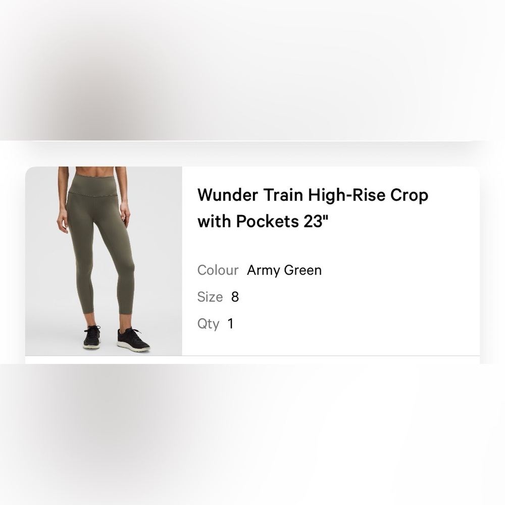 Wunder Train High-Rise Crop with Pockets *23”